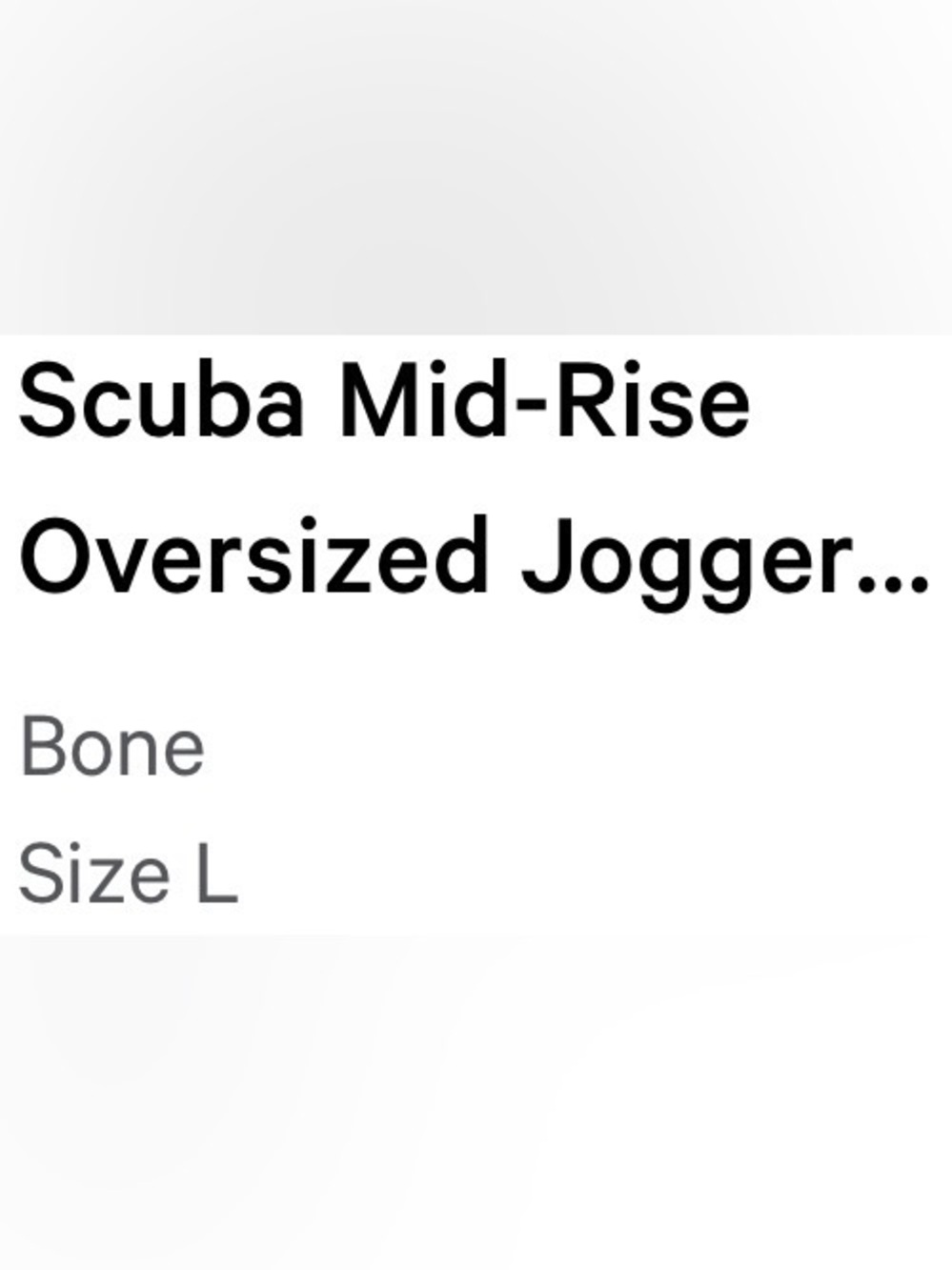 lululemon athletica Bone Scuba MR Oversized Jogger - Picture 2 of 7